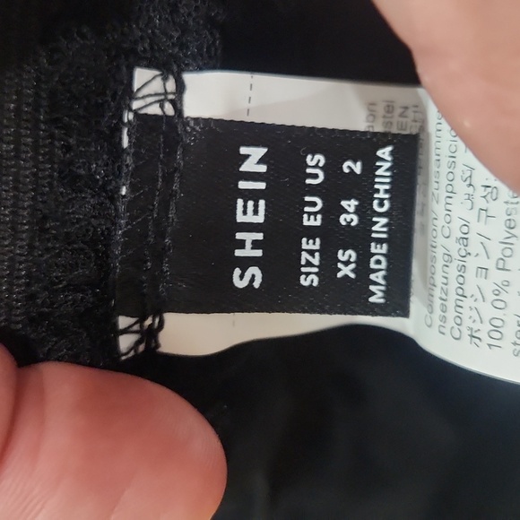 Black Fairy Whimsygoth Sheer Ruffle Over Maxi Skirt Shein Xsmall Elastic Waist - Picture 4 of 4